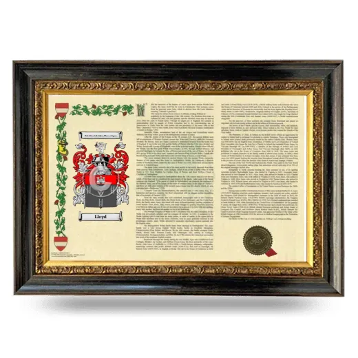 Lloyd Armorial Landscape Framed - Heirloom