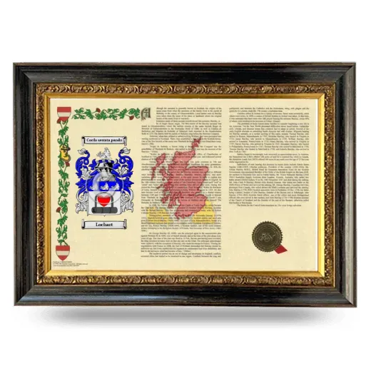 Lochart Armorial Landscape Framed - Heirloom