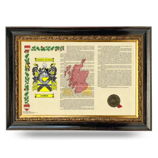 Locklair Armorial Landscape Framed - Heirloom