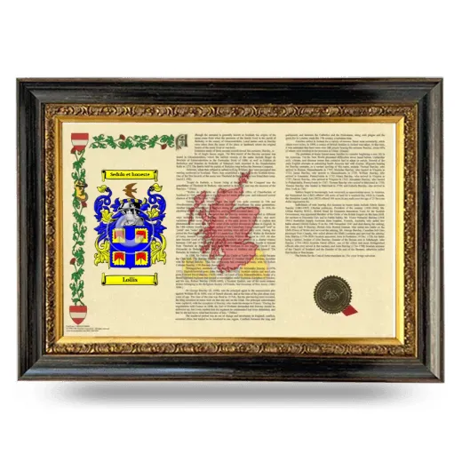 Lollis Armorial Landscape Framed - Heirloom