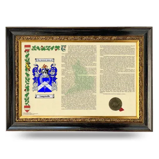 Longstaffe Armorial Landscape Framed - Heirloom