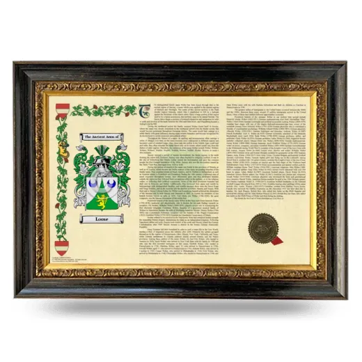 Loose Armorial Landscape Framed - Heirloom