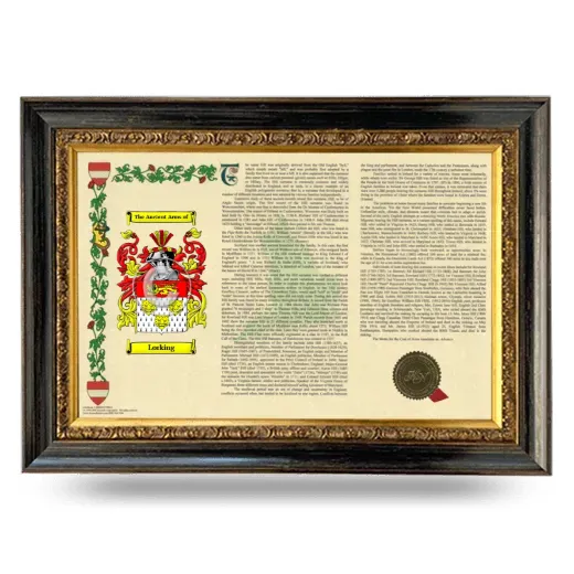 Lorking Armorial Landscape Framed - Heirloom
