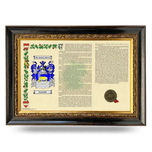 Lorrentz Armorial Landscape Framed - Heirloom
