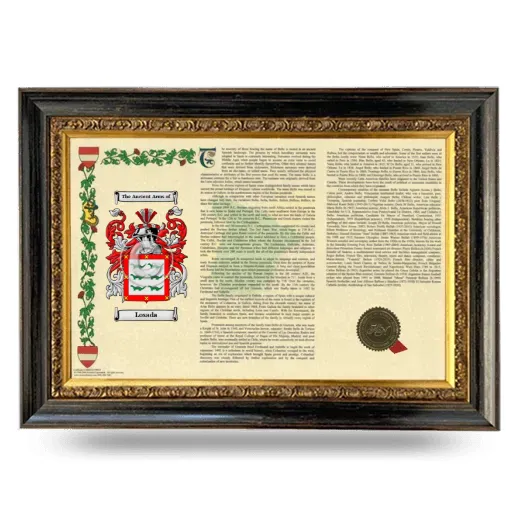 Losada Armorial Landscape Framed - Heirloom