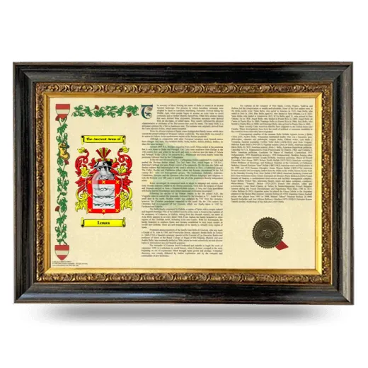 Losas Armorial Landscape Framed - Heirloom