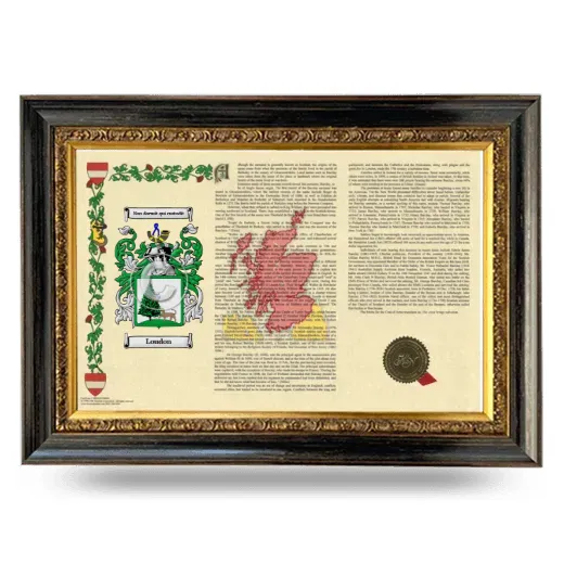 Loudon Armorial Landscape Framed - Heirloom