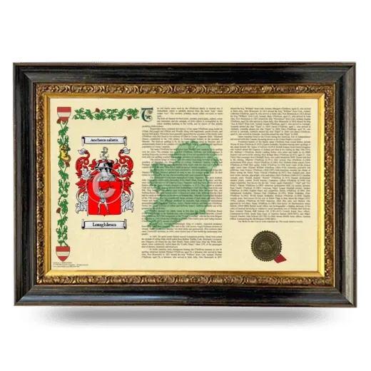 Loughlean Armorial Landscape Framed - Heirloom