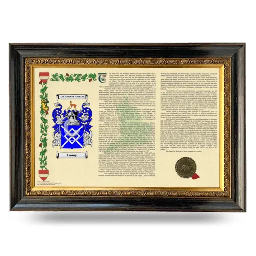 Louny Armorial Landscape Framed - Heirloom