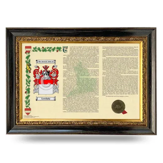 Lovelady Armorial Landscape Framed - Heirloom