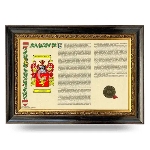 Lowenhar Armorial Landscape Framed - Heirloom
