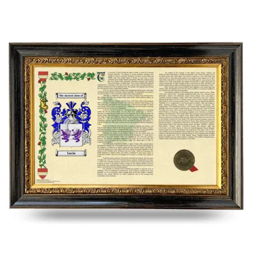 Lucío Armorial Landscape Framed - Heirloom