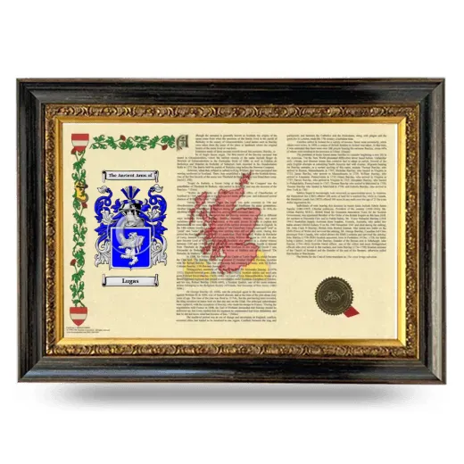 Lugas Armorial Landscape Framed - Heirloom