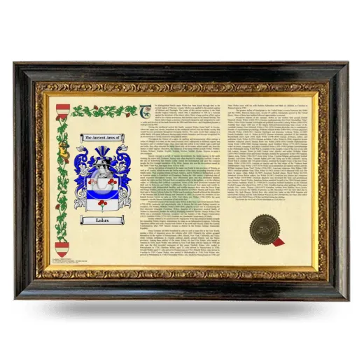 Luhrs Armorial Landscape Framed - Heirloom