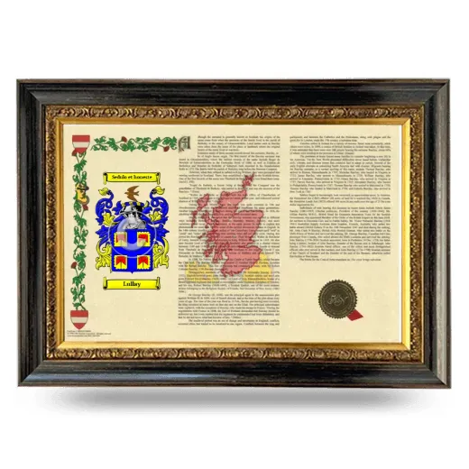 Lullay Armorial Landscape Framed - Heirloom