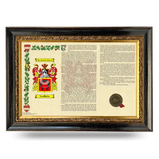 Lundholm Armorial Landscape Framed - Heirloom
