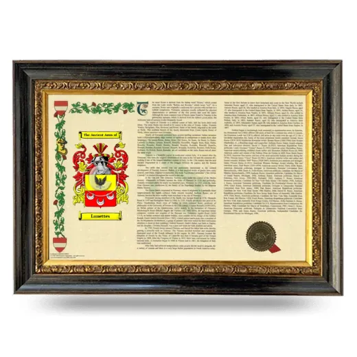 Lunettes Armorial Landscape Framed - Heirloom