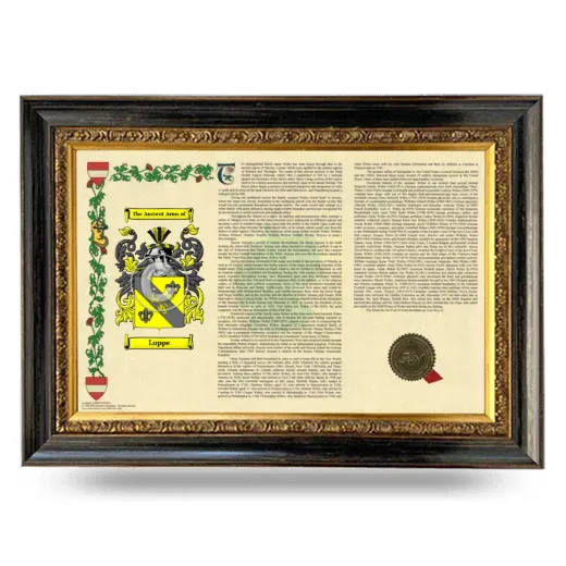 Luppe Armorial Landscape Framed - Heirloom