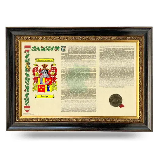 Lustige Armorial Landscape Framed - Heirloom