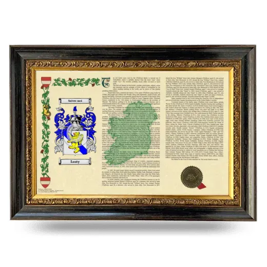 Lusty Armorial Landscape Framed - Heirloom