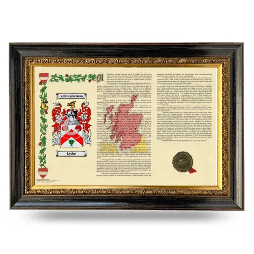 Lycke Armorial Landscape Framed - Heirloom