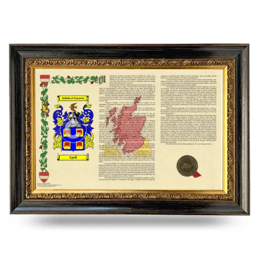 Lyell Armorial Landscape Framed - Heirloom