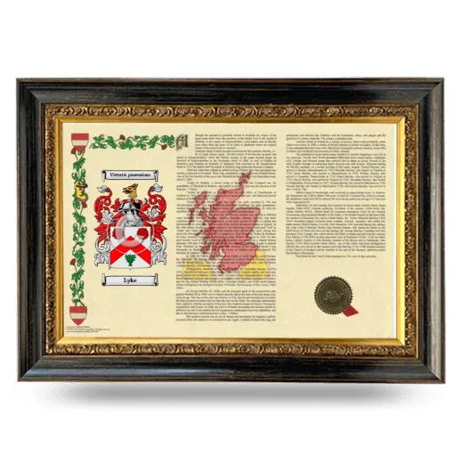 Lyke Armorial Landscape Framed - Heirloom