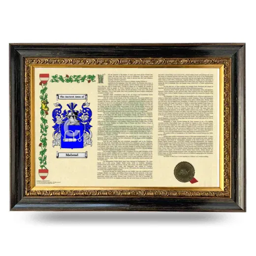 Mabend Armorial Landscape Framed - Heirloom