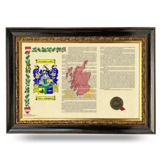 Mac a- mhaighstir Armorial Landscape Framed - Heirloom