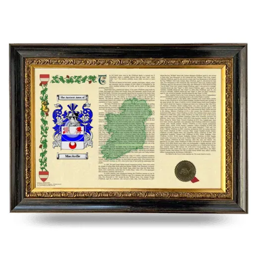 MacArdle Armorial Landscape Framed - Heirloom