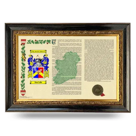 MacCalle Armorial Landscape Framed - Heirloom