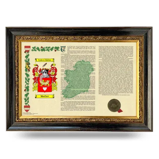 MacCart Armorial Landscape Framed - Heirloom