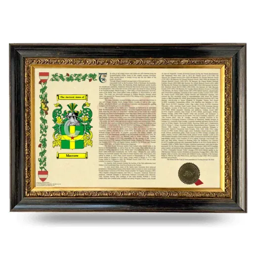 Maccaw Armorial Landscape Framed - Heirloom