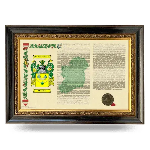 MacClary Armorial Landscape Framed - Heirloom