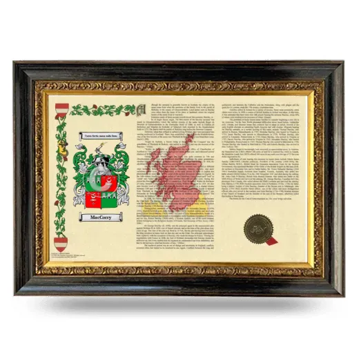 MacCorry Armorial Landscape Framed - Heirloom