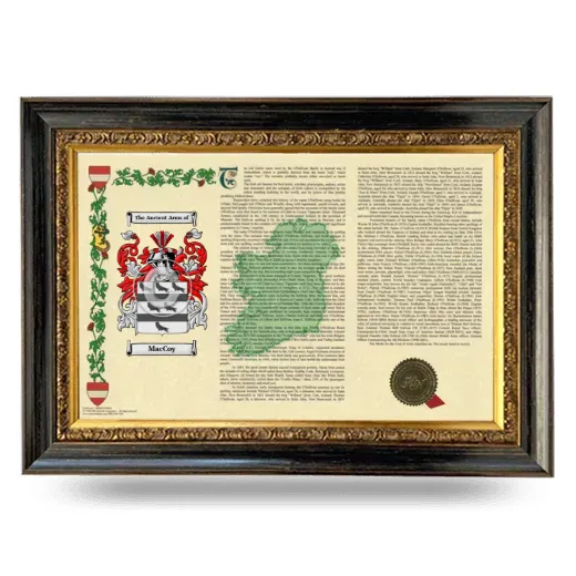 MacCoy Armorial Landscape Framed - Heirloom