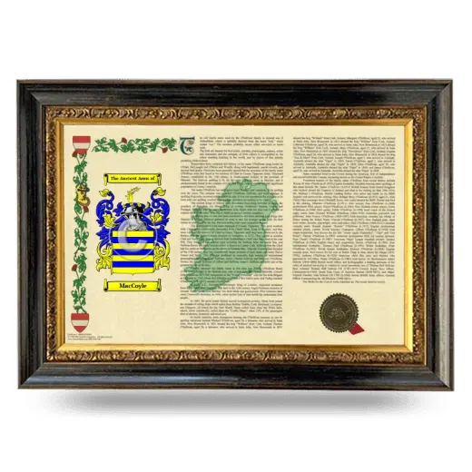 MacCoyle Armorial Landscape Framed - Heirloom