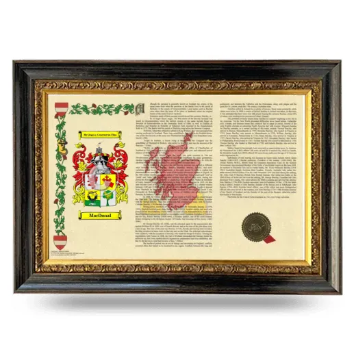 MacDonal Armorial Landscape Framed - Heirloom