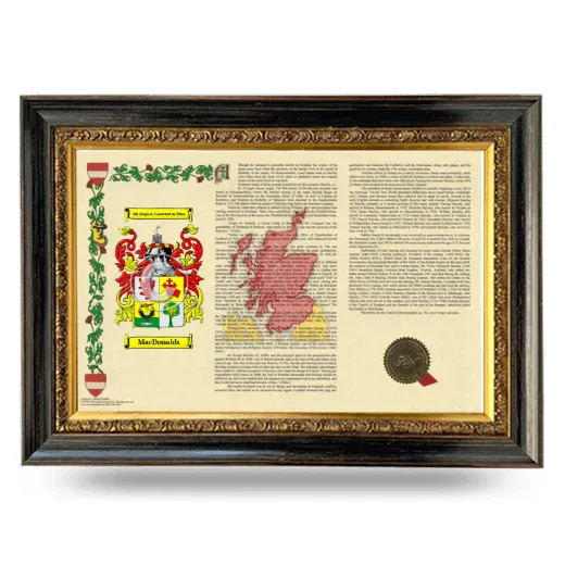 MacDonalds Armorial Landscape Framed - Heirloom