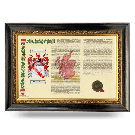 MacFadzen Armorial Landscape Framed - Heirloom