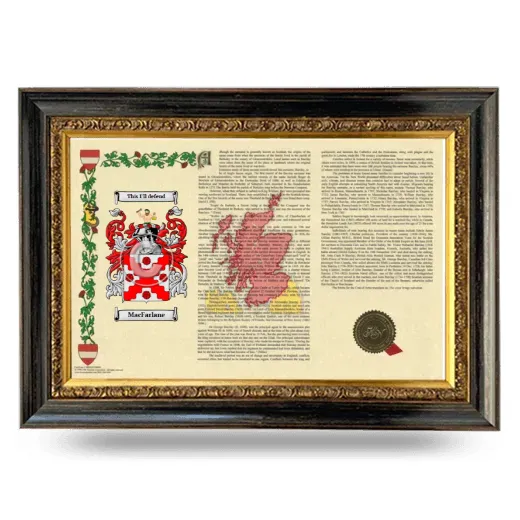 MacFarlane Armorial Landscape Framed - Heirloom