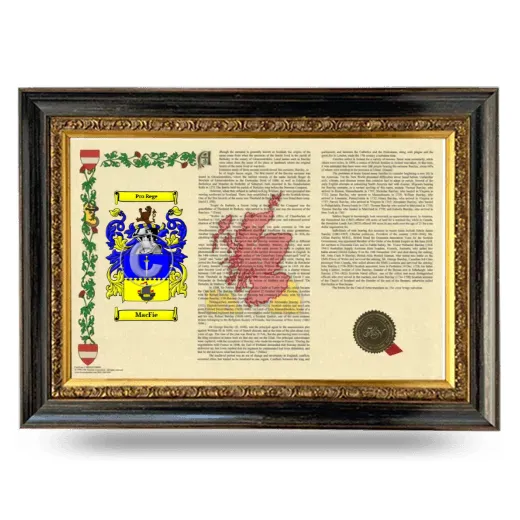 MacFie Armorial Landscape Framed - Heirloom