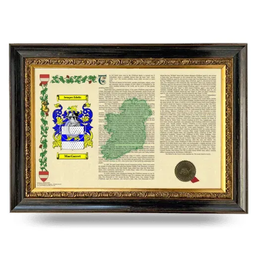 MacGarret Armorial Landscape Framed - Heirloom