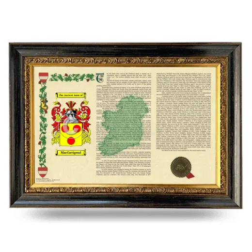 MacGavigend Armorial Landscape Framed - Heirloom
