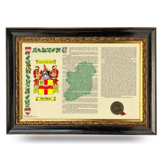 MacGillake Armorial Landscape Framed - Heirloom