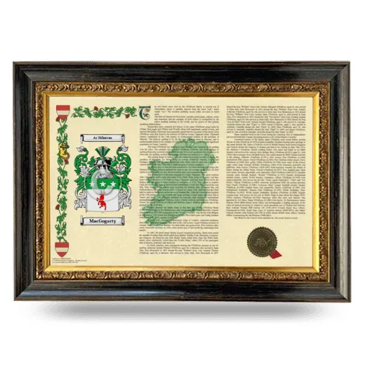 MacGogarty Armorial Landscape Framed - Heirloom