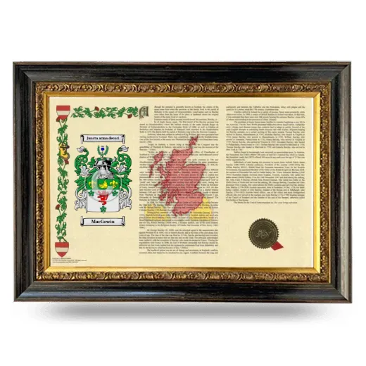 MacGowin Armorial Landscape Framed - Heirloom
