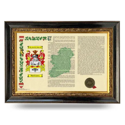 MacGroarty Armorial Landscape Framed - Heirloom