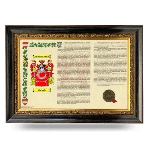 Machado Armorial Landscape Framed - Heirloom