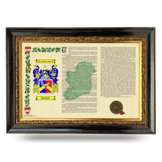 MacHale Armorial Landscape Framed - Heirloom